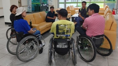 찾아가는 정보메신저 장애인 컬링팀 그룹 상담